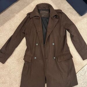 Finestway Men's Brown Military Field Jacket